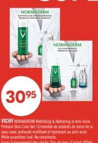 VICHY NORMADERM Mattifying & Hydrating or Anti-Acne Protocol Skin Care Set