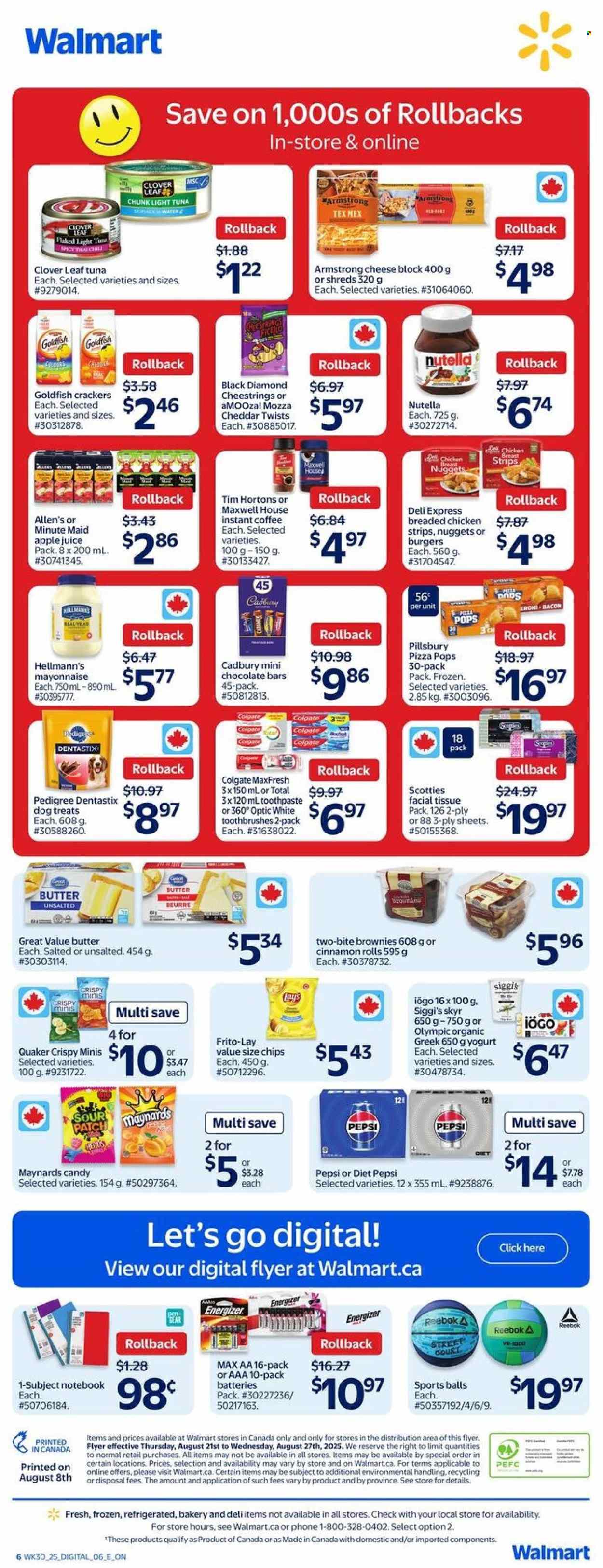 Circulaire Walmart - 21 Août 2025 - 27 Août 2025. Page 9