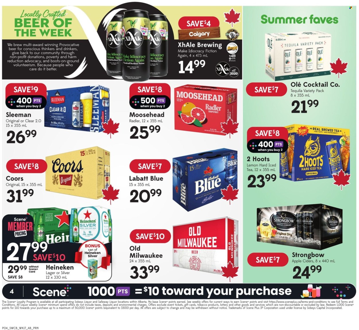 Circulaire Sobeys Liquor - 21 Août 2025 - 27 Août 2025. Page 4