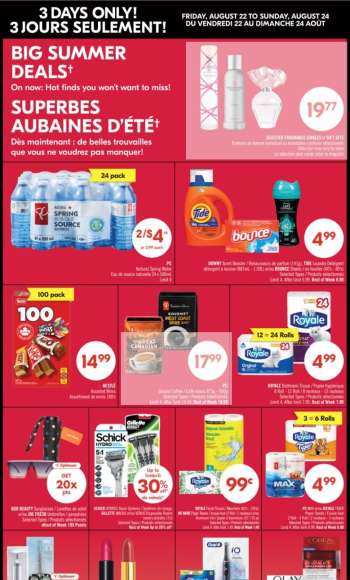 Circulaire Shoppers Drug Mart - 22 Août 2025 - 24 Août 2025.