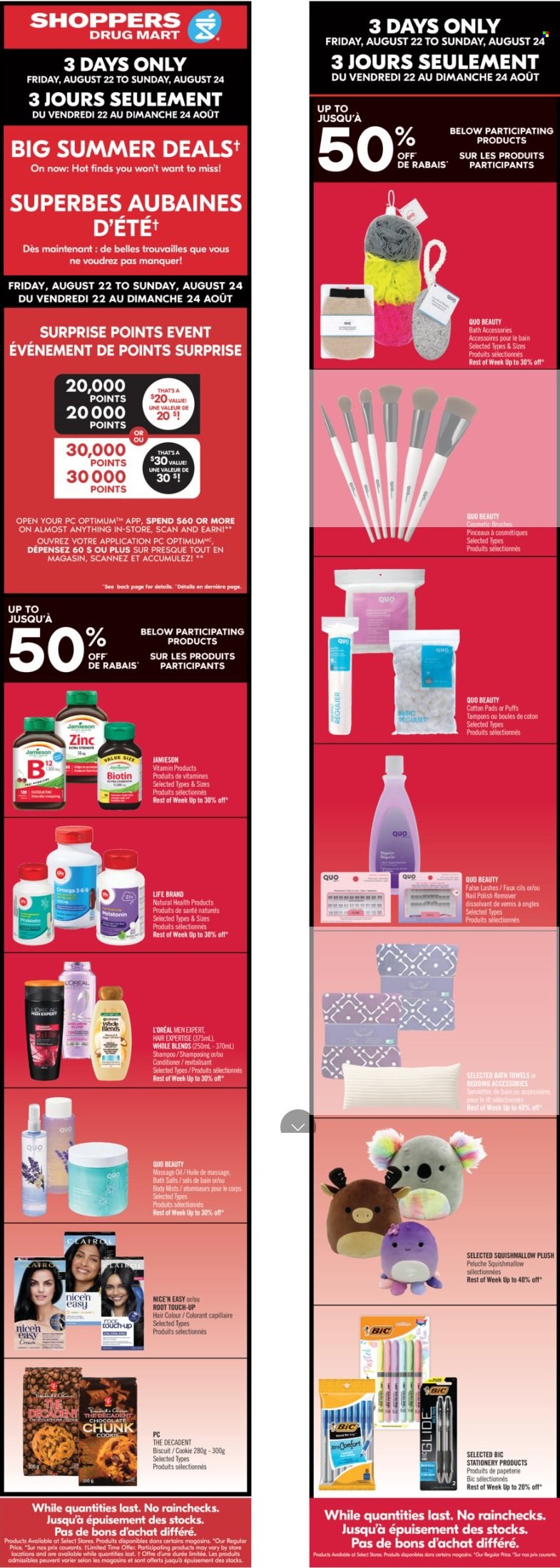 Circulaire Shoppers Drug Mart - 22 Août 2025 - 24 Août 2025. Page 3