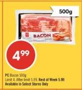 PC BACON 500g