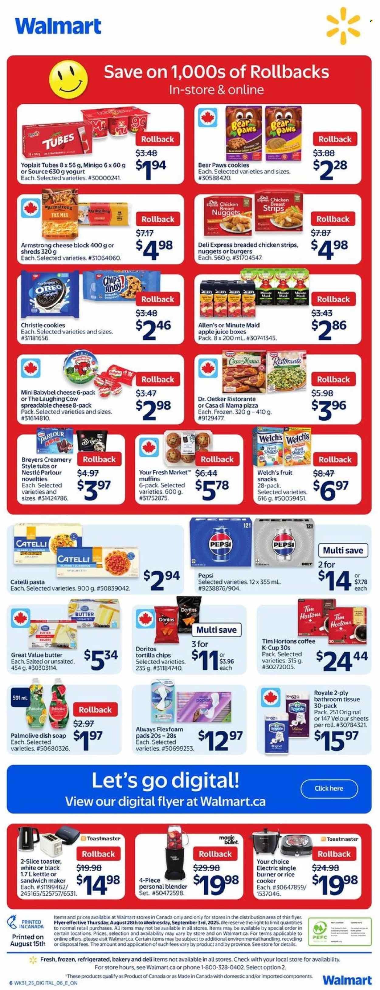 Circulaire Walmart - 28 Août 2025 - 03 Septembre 2025. Page 2