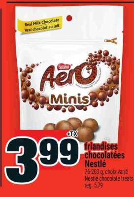 FRIANDISES CHOCOLATÉES NESTLÉ
