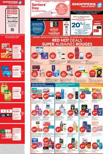 Circulaire Shoppers Drug Mart - 30 Août 2025 - 04 Septembre 2025.