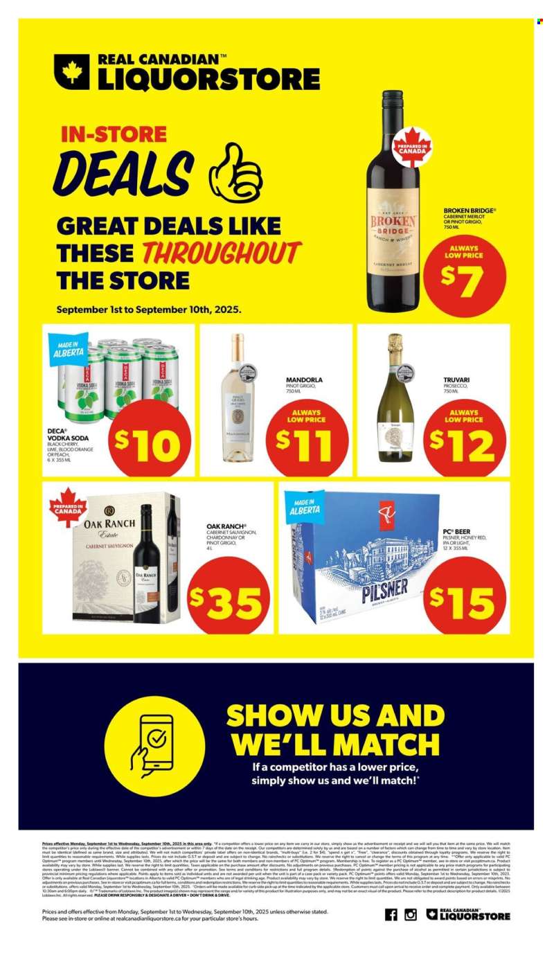 Circulaire Real Canadian Liquorstore - 01 Septembre 2025 - 10 Septembre 2025.
