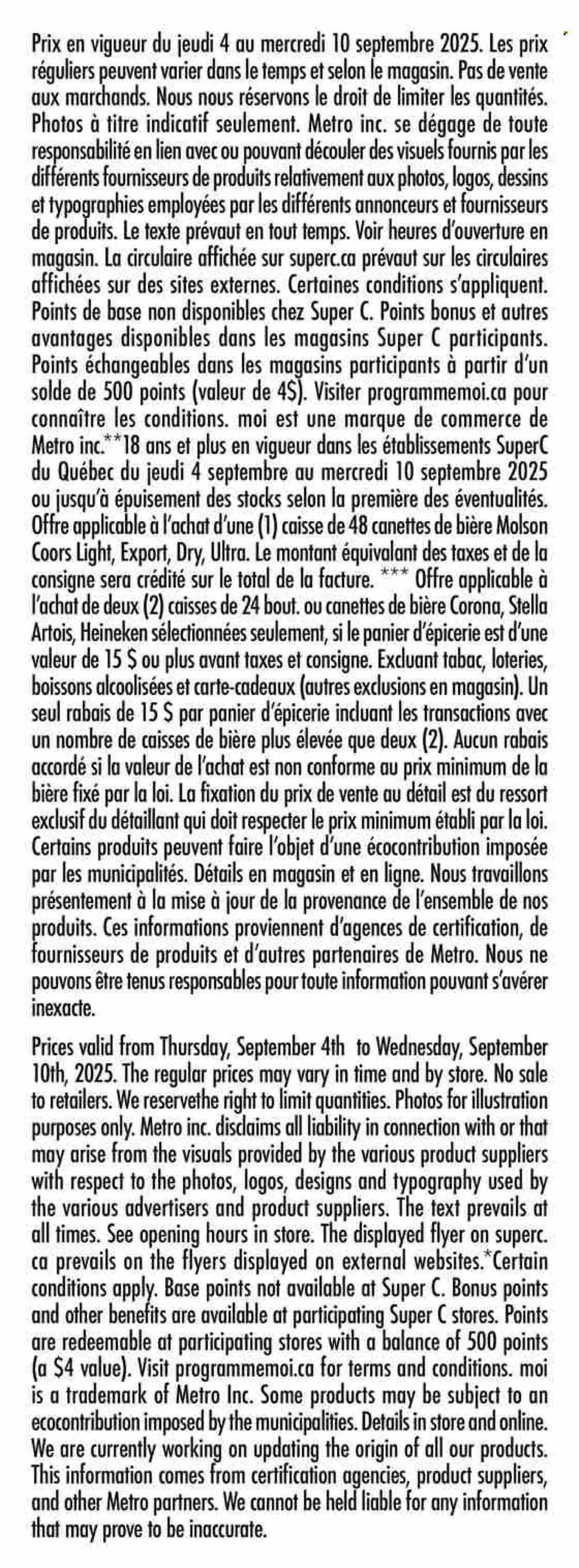 Circulaire Super C - 04 Septembre 2025 - 10 Septembre 2025. Page 16