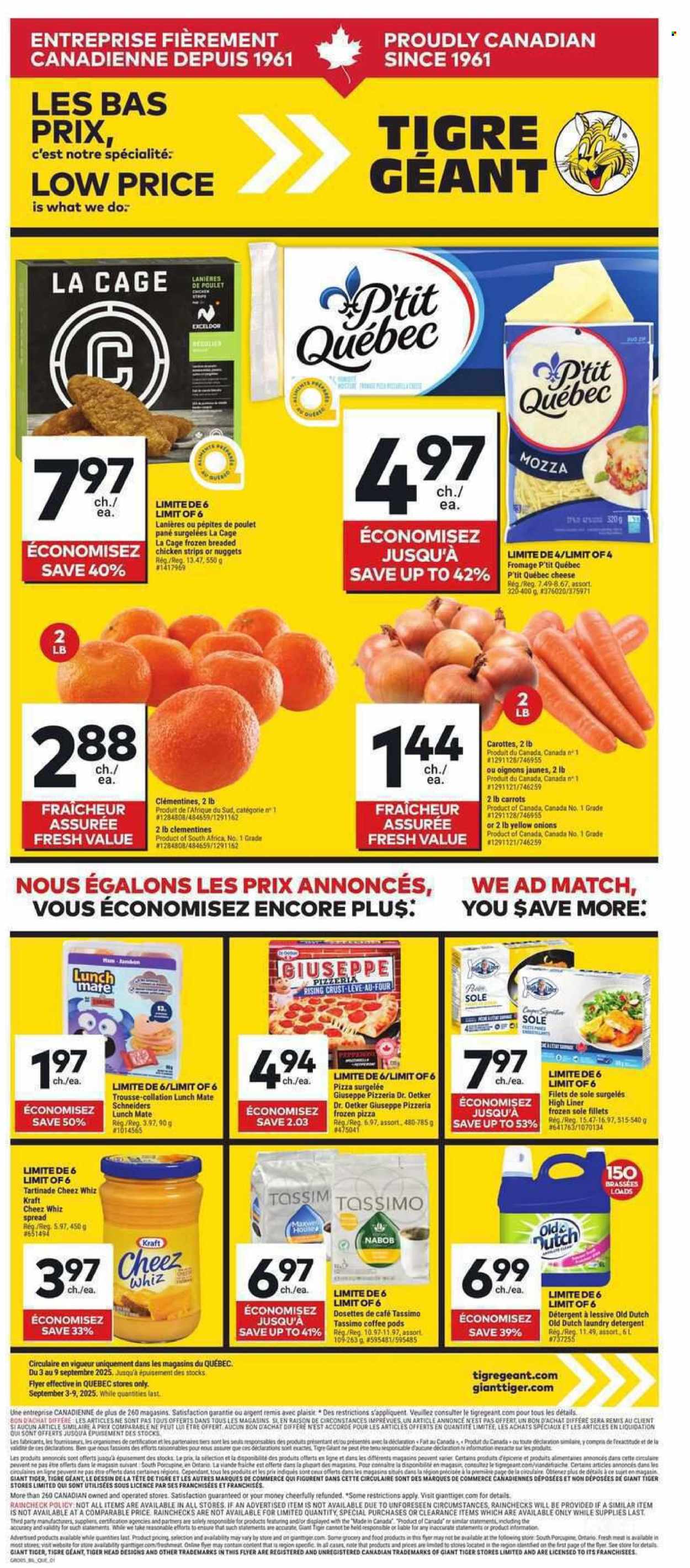 Circulaire Giant Tiger - 03 Septembre 2025 - 09 Septembre 2025. Page 1