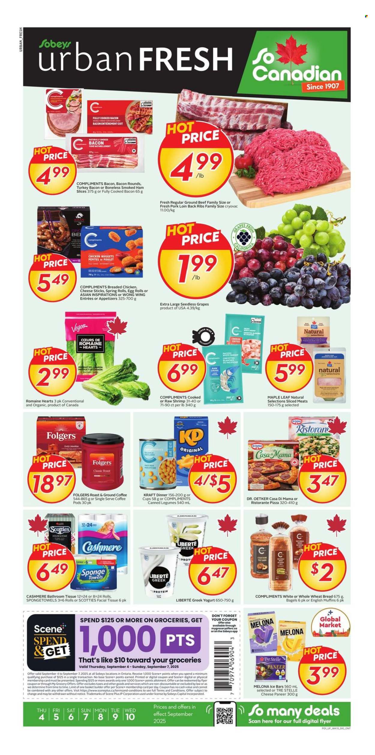 Circulaire Sobeys Urban Fresh - 04 Septembre 2025 - 10 Septembre 2025. Page 1