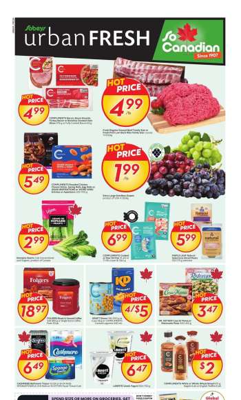Circulaire Sobeys Urban Fresh - 04 Septembre 2025 - 10 Septembre 2025.