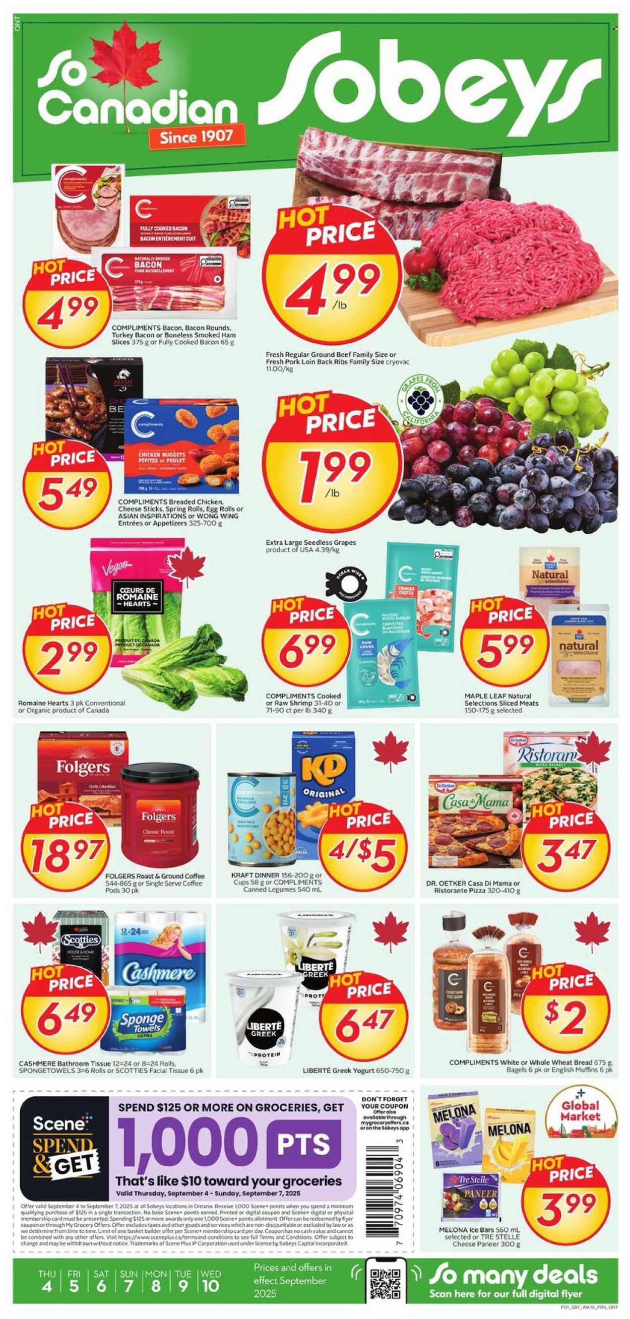 Circulaire Sobeys - 04 Septembre 2025 - 10 Septembre 2025. Page 1