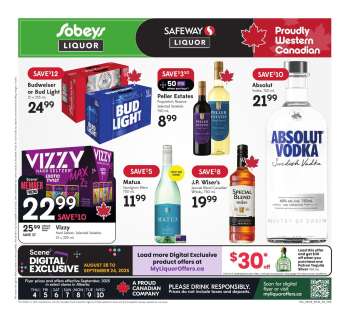 Circulaire Sobeys Liquor - 04 Septembre 2025 - 10 Septembre 2025.