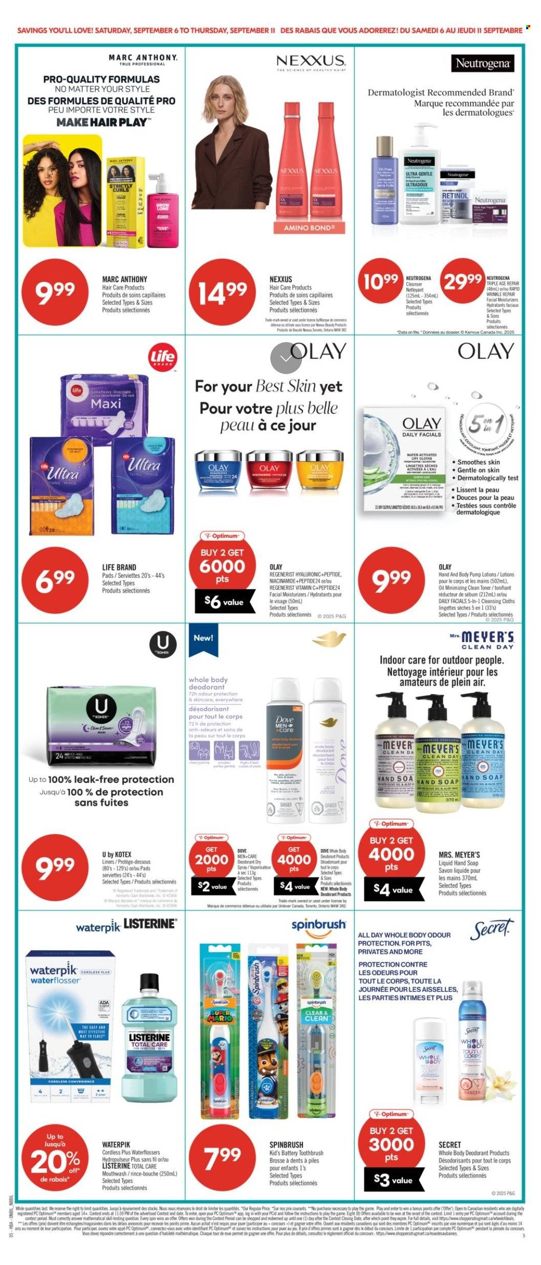 Circulaire Shoppers Drug Mart - 06 Septembre 2025 - 11 Septembre 2025. Page 15