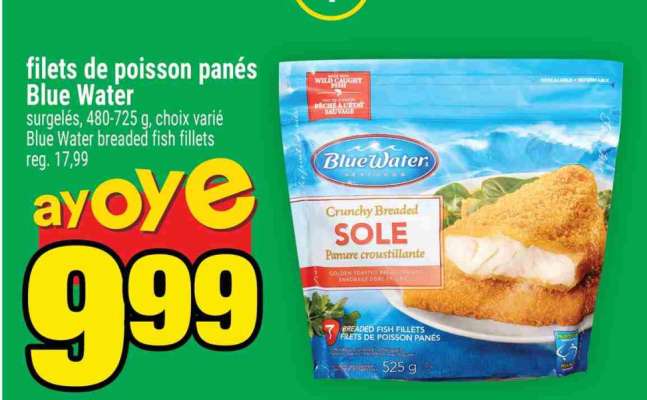 FILETS DE POISSON PANÉS BLUE WATER