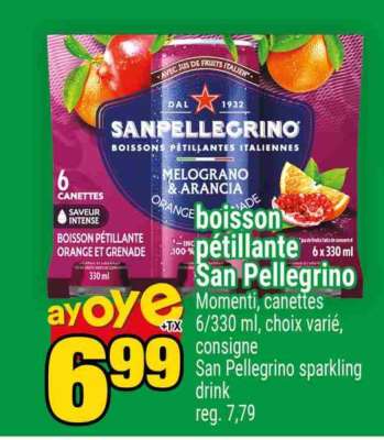 San Pellegrino sparkling drink