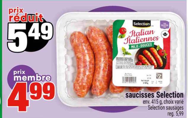 SAUCISSES SELECTION