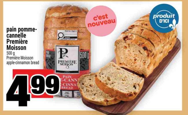 pain pomme-cannelle Première Moisson