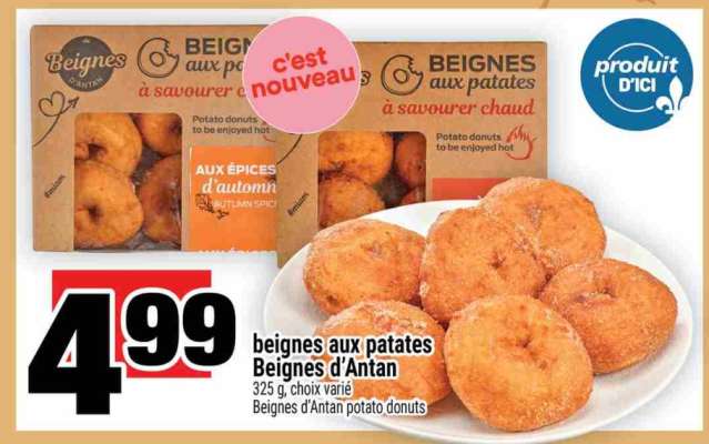 beignes aux patates Beignes d'Antan