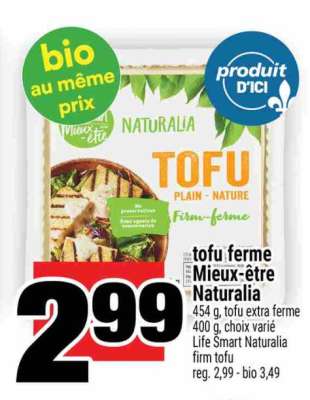tofu ferme Mieux-être Naturalia