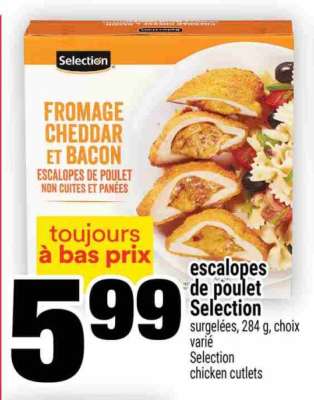 escalopes de poulet Selection