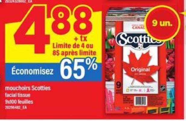 mouchoirs Scotties