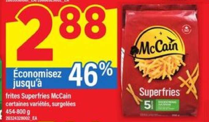 FRITES SUPERFRIES MCCAIN