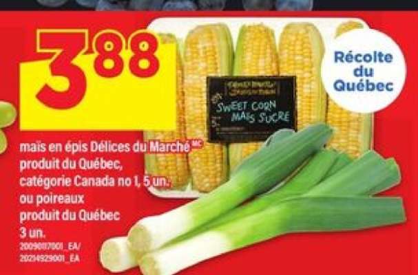 maïs en épis Délices du Marché