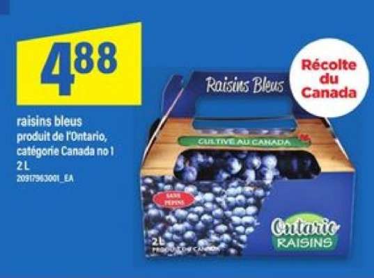 raisins bleus