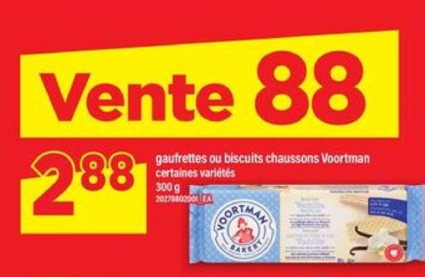 gaufrettes ou biscuits chaussons Voortman