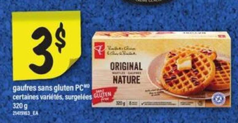 GAUFRES SANS GLUTEN PC