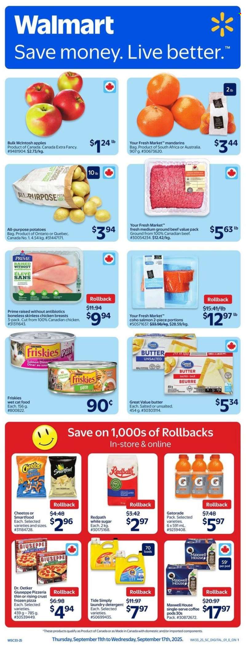 Walmart Flyer - September 11, 2025 - September 17, 2025.