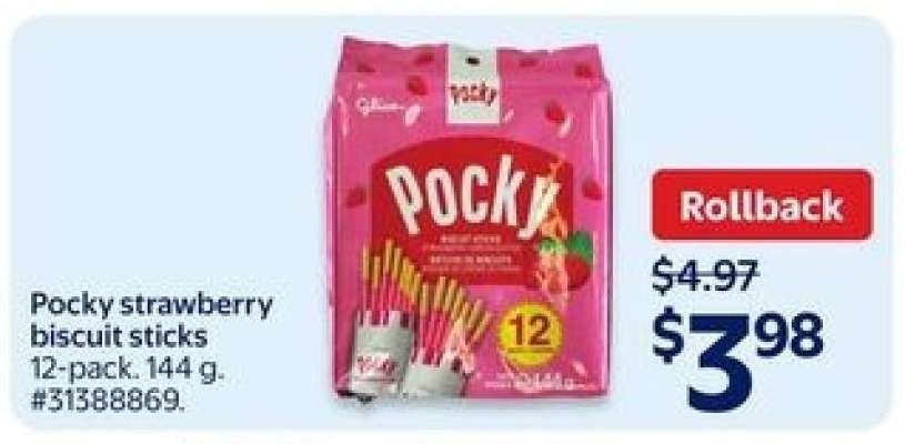 Pocky strawberry biscuit sticks