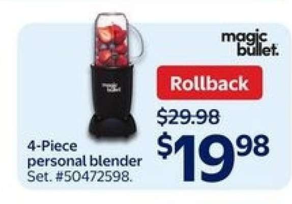 magic bullet 4-Piece Personal Blender