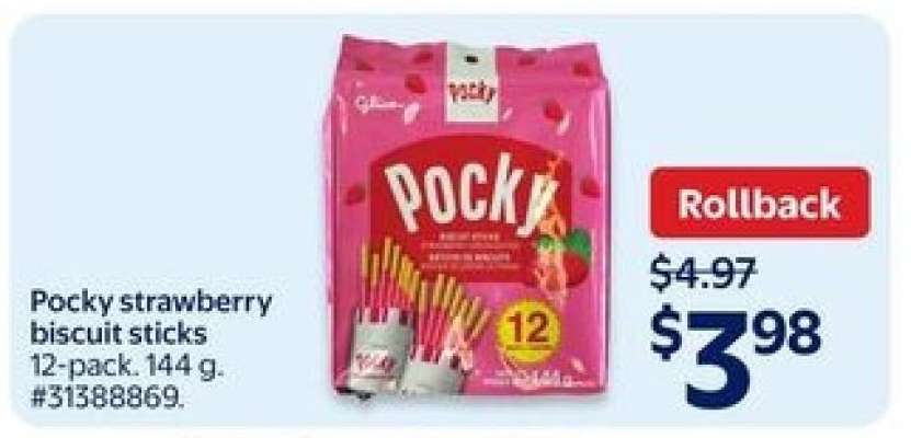 Pocky strawberry biscuit sticks