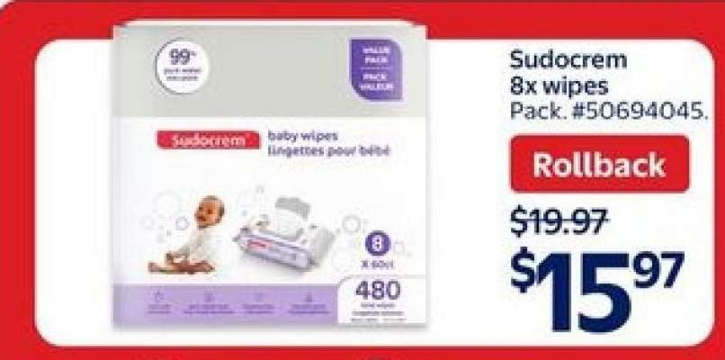 Sudocrem 8x wipes