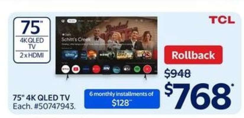 75" 4K QLED TV