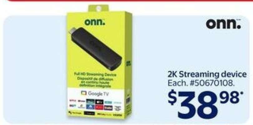 onn. 2K Streaming Device