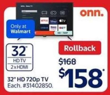 32" HD 720p TV