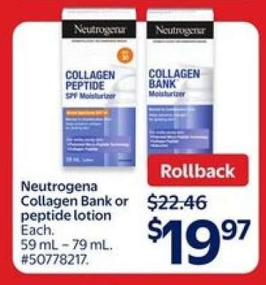 Neutrogena Collagen Bank or peptide lotion