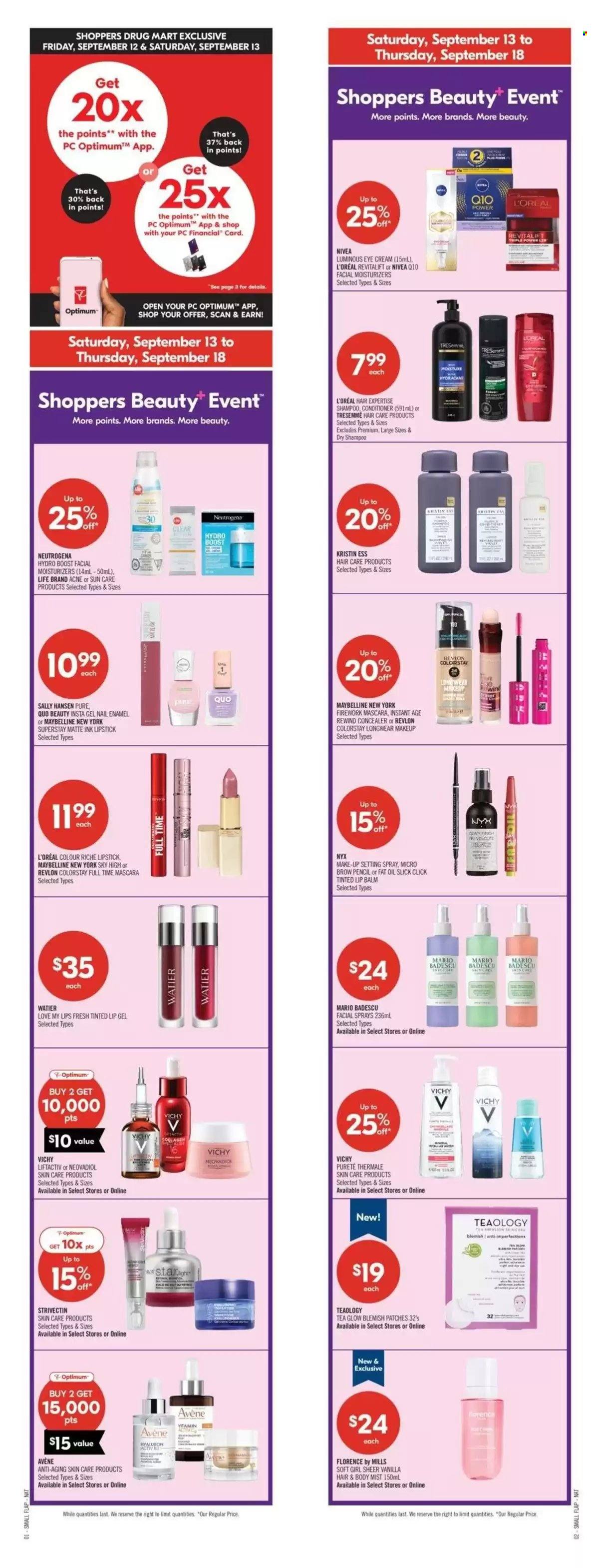 Circulaire Shoppers Drug Mart - 13 Septembre 2025 - 18 Septembre 2025. Page 2