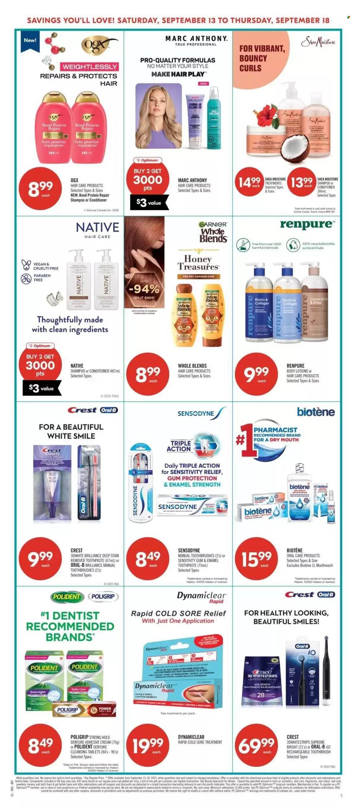 Circulaire Shoppers Drug Mart - 13 Septembre 2025 - 18 Septembre 2025. Page 12