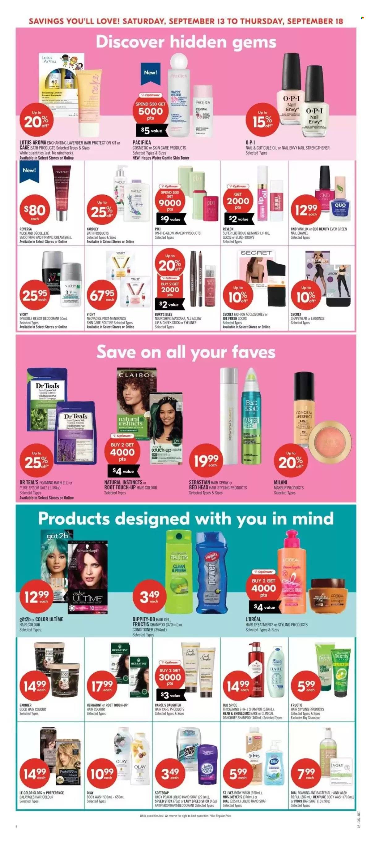 Circulaire Shoppers Drug Mart - 13 Septembre 2025 - 18 Septembre 2025. Page 18