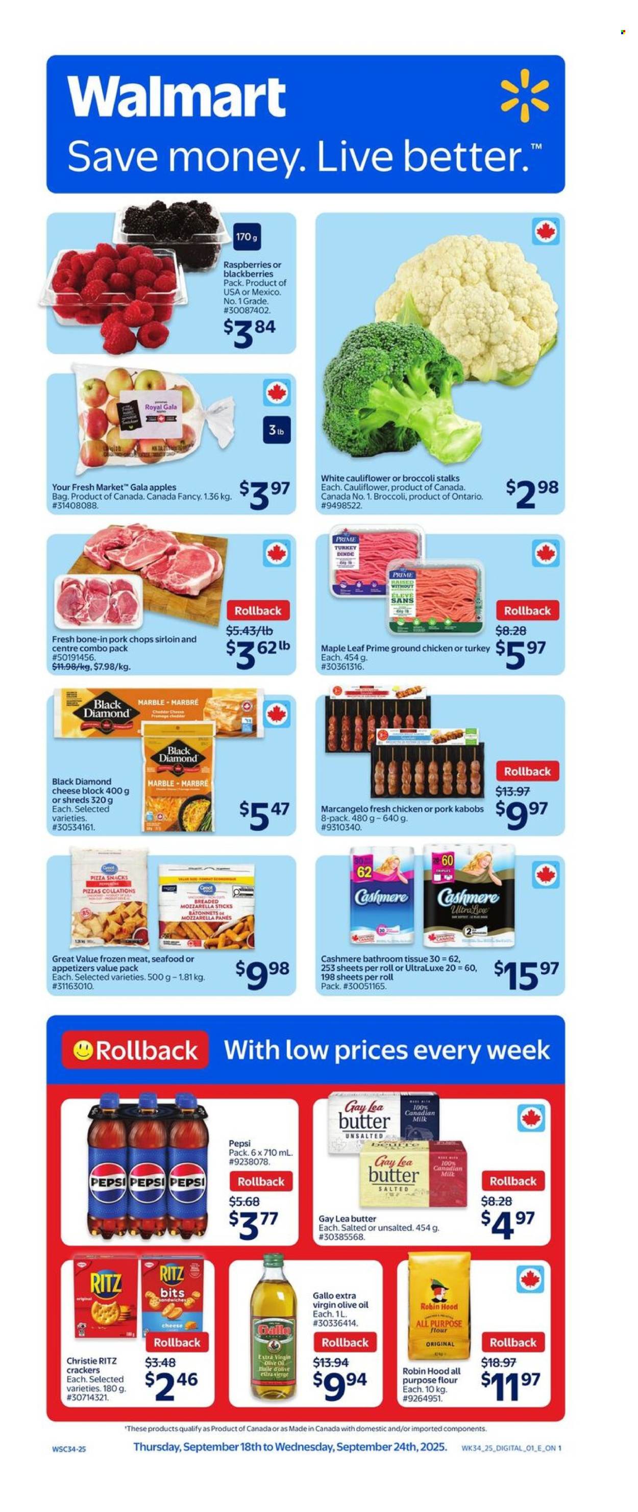 Circulaire Walmart - 18 Septembre 2025 - 24 Septembre 2025. Page 1