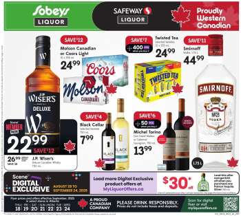 Circulaire Sobeys Liquor - 18 Septembre 2025 - 24 Septembre 2025.