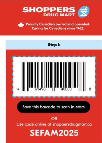 Circulaire Shoppers Drug Mart - 23 Septembre 2025 - 24 Septembre 2025.
